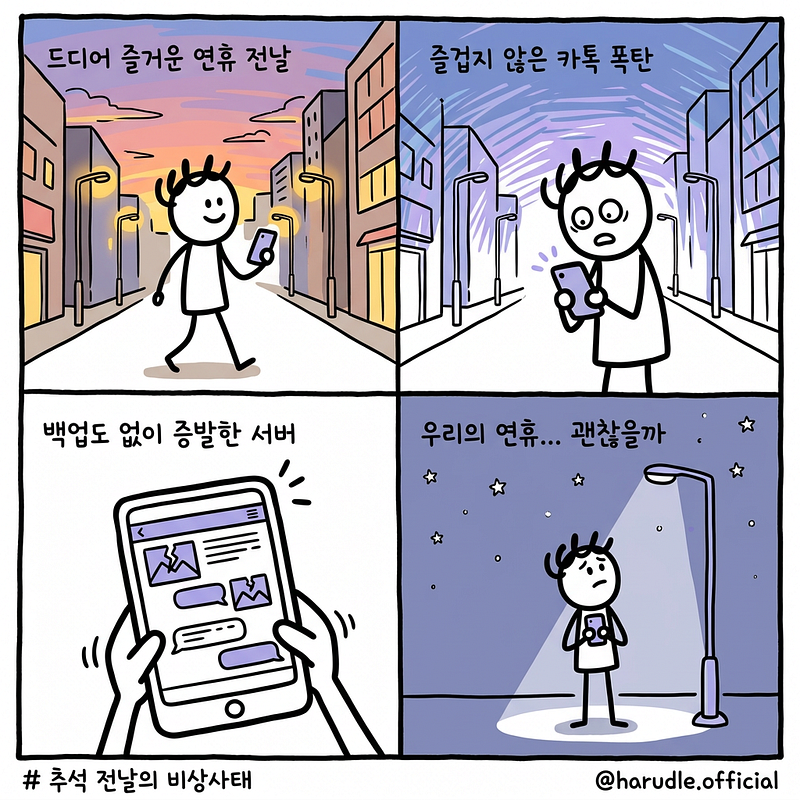 추석 연휴를 하루 앞두고, 모든 그림일기가 갑자기 사라졌다.