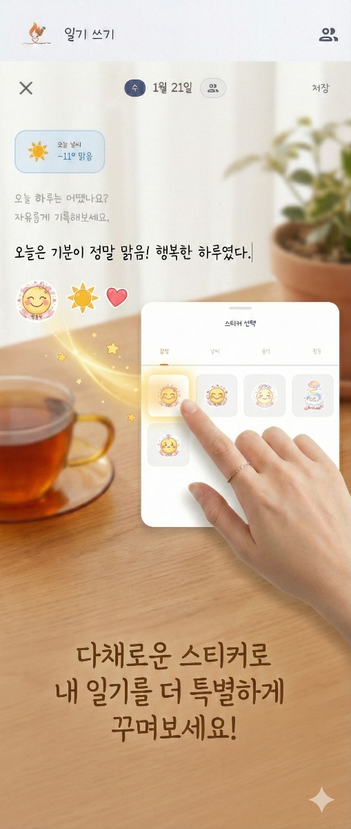 감성 일기장-온기록 (ongirok),AI감정분석 스크린샷 이전
