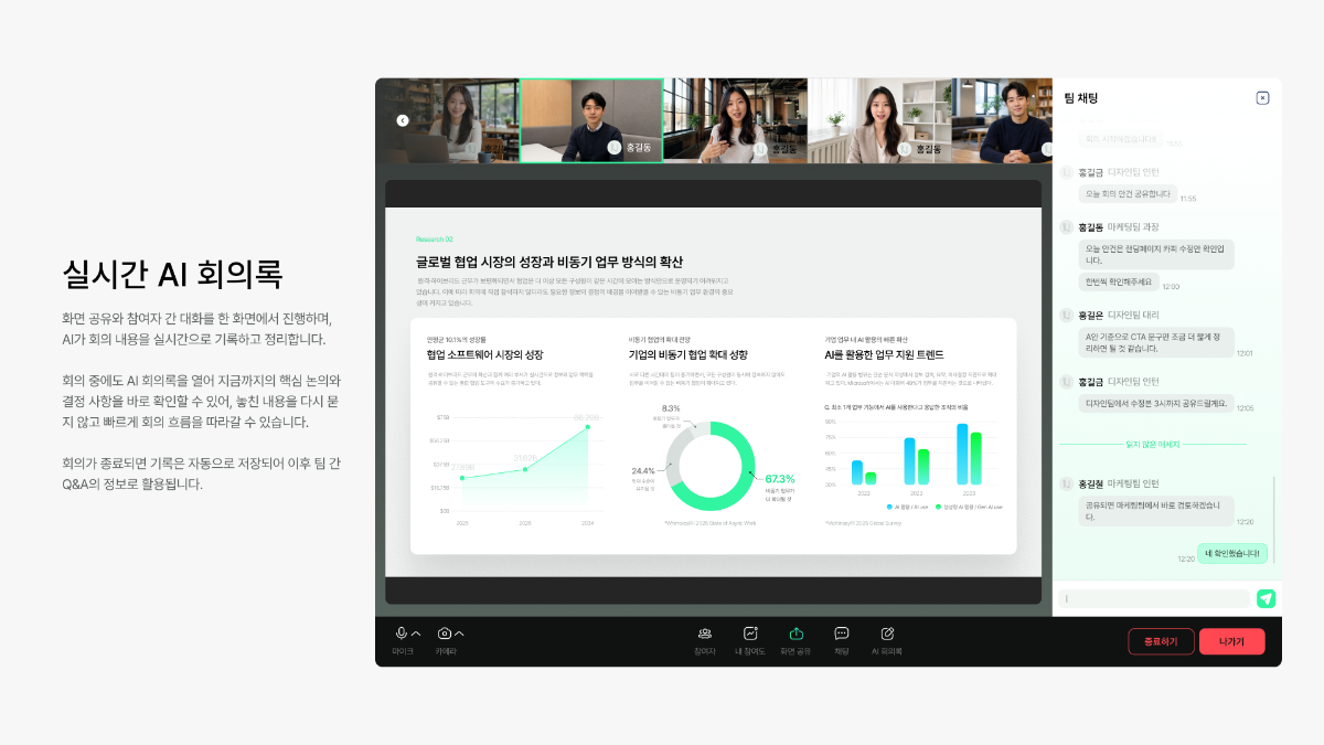 팀의 맥락을 이어주는 AI 협업 플랫폼, Noddi(노디) 스크린샷 이전
